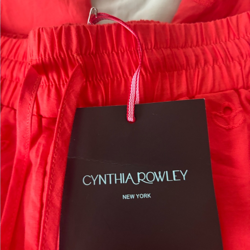 Cynthia Rowley orange red color fully lined Pants
